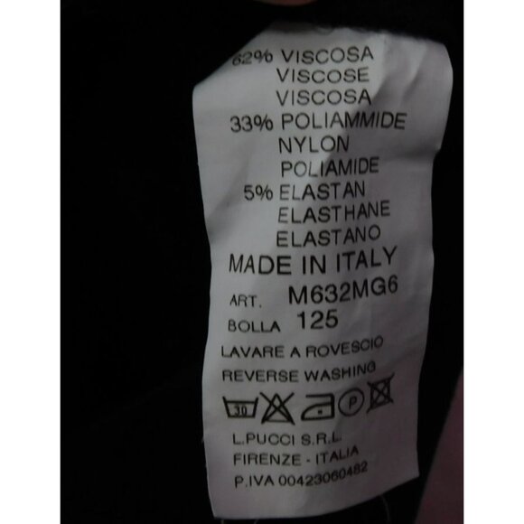 Via Masini 80 Womens Black Slim Fit Trousers Sz M Made In Italy Stretch - Picture 3 of 10